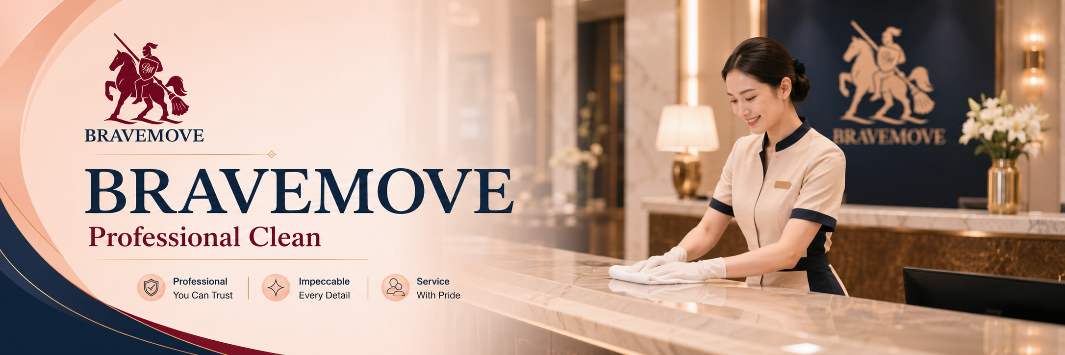 BRAVEMOVE — Professional hotel reception cleaning